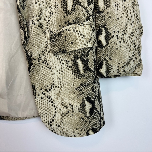 NWOT | NASTY GAL | IVIVI Snake Print Open Front Blazer - Picture 6 of 8